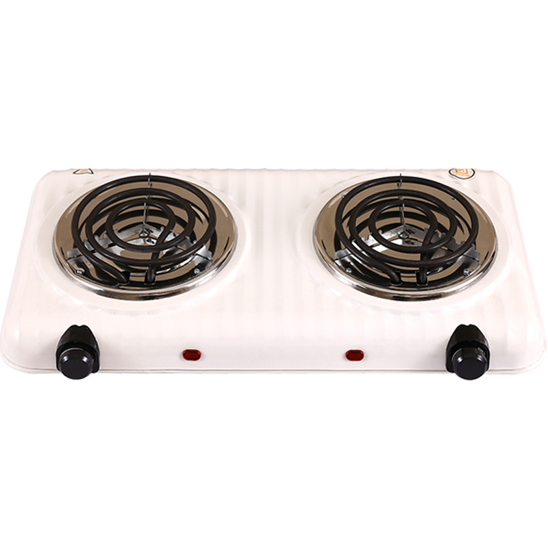 Double Electric Hot Plate Burner With Wave Shape Design 